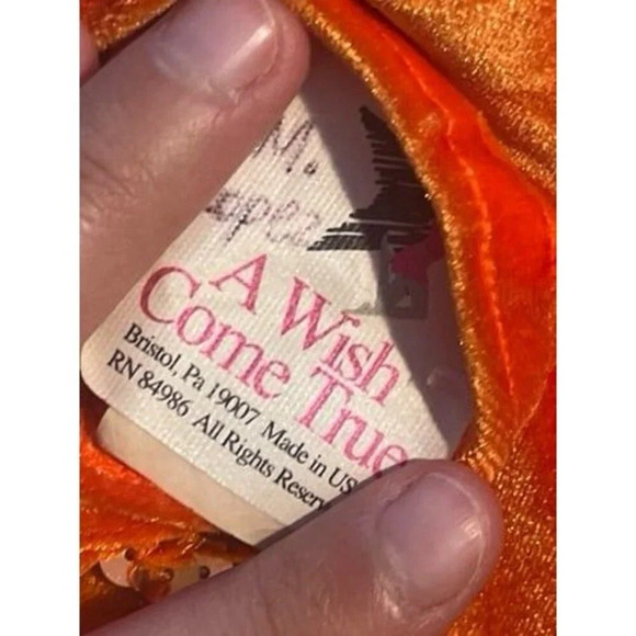 2 Piece Orange Costume Set For Girls - Picture 6 of 6